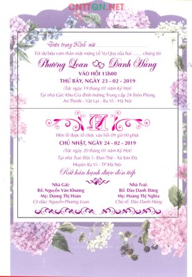 File gốc Mẫu thiệp cưới đẹp #13 - Wedding Invitation file CDR (phong cách) châu Âu