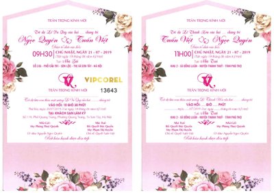 File ảnh Mẫu thiệp cưới Ngọc Quyên và Tuấn Việt (gốc) in decal dán tường