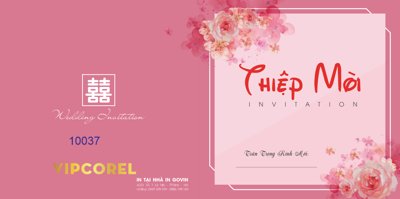 File tranh Mẫu thiệp mời đám cưới 2024 #16 file corel (gốc) chủ đề trừu tượng