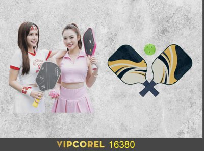 Tải file gốc Mẫu trang trí phông nền Pickleball file corel dùng cho in ấn