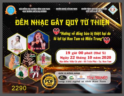 Download file tranh PSD Market Đêm nhạc gây quỹ từ thiện tại TP. Kon Tum file CDR để chỉnh sửa