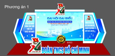 Tải file gốc Market Đại hội đại biểu đoàn TNCS Hồ Chí Minh 2023 #15 (bản PSD) còn layer