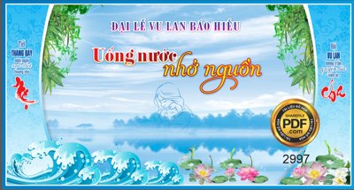 File tranh in trần Market đại lễ vu lan báo hiếu uống nước nhớ nguồn file corel (ảnh gốc siêu nét)