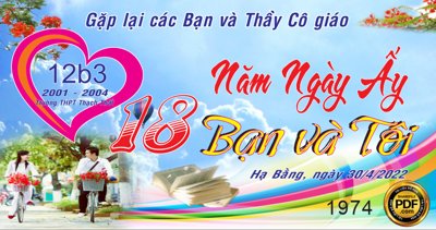 File tranh gốc Market 18 năm ngày ấy bạn và tôi THPT Thạch Thất CDR (bản quyền) độc đáo