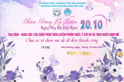File gốc Market 20-10 trường THPT Nguyễn Trãi file corel (PNG) chất lượng cao