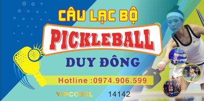 File gốc Market CLB Pickleball Duy Đông file corel (ảnh rõ nét) để in