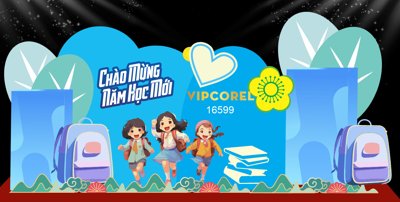 File PSD Market Chào mừng năm học mới 2025 #45 file corel (bản gốc) độ phân giải cao