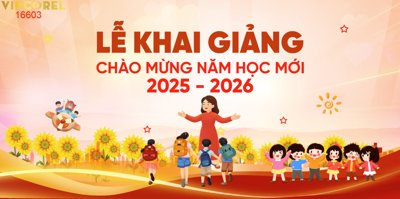 File tranh Market Chào mừng năm học mới 2025 #49 file corel (gốc) in vải canvas