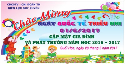 File in mica Market Chào mừng ngày quốc tế thiếu nhi #2 file CDR (bản gốc) sắc sảo