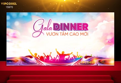 File tranh gốc Market Gala dinner Vươn tầm cao mới 2025 (sắc nét từng chi tiết)