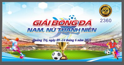 Ảnh gốc Market Giải bóng đá nam, nữ thanh niên chào mừng đại hội Đoàn (độ nét cao) in mica