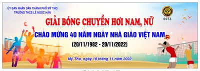 File gốc Market Giải bóng chuyền hơi nam, nữ file corel (trang trí) phòng làm việc