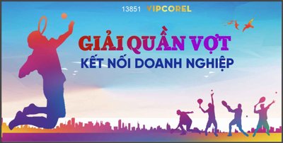 Ảnh gốc Market Giải quần vợt kết nối doanh nghiệp 2024 file corel (độ nét cao) in mica