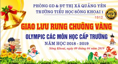 File gốc Market Giao lưu rung chuông vàng Olympic các môn cấp trường CDR cho in ấn và thiết kế