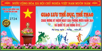 File tranh Market Giao lưu thể dục thể thao chào mừng kỷ niệm 30/4 (gốc) chủ đề trẻ em