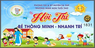 File PSD Market Hội Thi Bé Thông Minh - Nhanh Trí file CorelDRAW x7 (chất lượng in ấn)