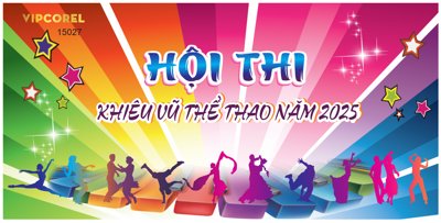 Tải file Market Hội thi Khiêu vũ thể thao năm 2025 file corel (gốc) làm file in ấn