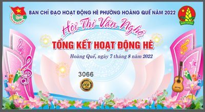 Download file gốc Market Hội thi văn nghệ tổng kết hoạt động hè file Corel (in mica) trang trí