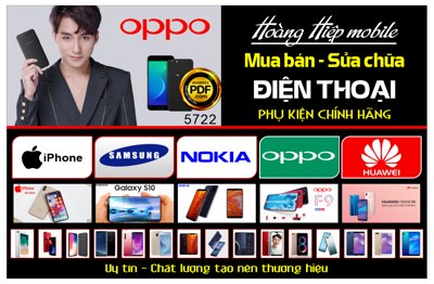 File gốc Market Hoàng Hiệp Mobile - mua bán - sửa chữa Điện thoại (in 3D) nghệ thuật