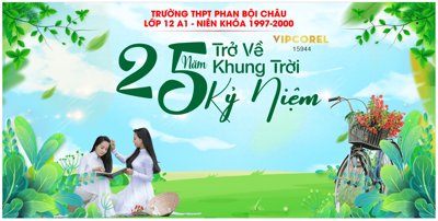 Tải file gốc Market Kỷ niệm 25 năm trở về khung trời kỷ niệm (bản PSD) còn layer