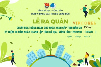 File gốc Market Lễ ra quân hoạt động chủ nhật xanh cấp tỉnh (in tráng gương) nghệ thuật