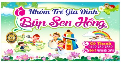 File gốc Market Nhóm trẻ gia đình Búp Sen Hồng file corel (ảnh chi tiết) để in ấn