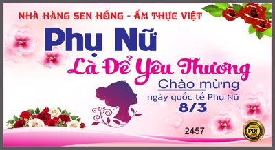 Tải file gốc Market Phụ nữ là để yêu thương chào mừng 8/3 file CDR (bản PSD) còn layer
