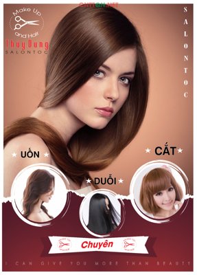 File gốc Market Salon tóc Thùy Dung Uốn - duỗi - cắt CDR (in tráng gương) ốp tường