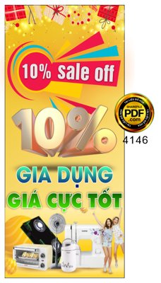 File gốc Market Standee Sale !0% gia dụng giá cực tốt file corel (phong cách) tối giản