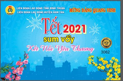 Ảnh gốc file in lụa Market Tết sum vầy kết nối yêu thương 2021 file Corel chi tiết
