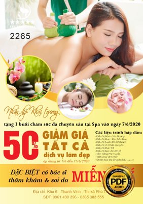 File tranh Market Thư mời quảng cáo khai trương spa tại thị xã Phú Thọ (bản gốc) in canvas