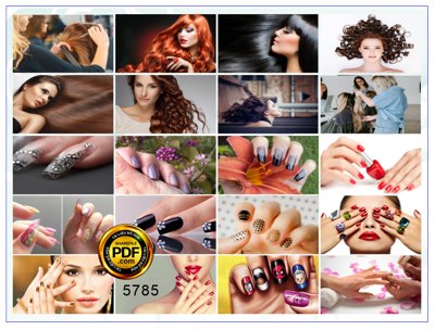 File gốc in ấn Market Tranh tường làm tóc - làm nail - mi móng chất lượng vượt trội