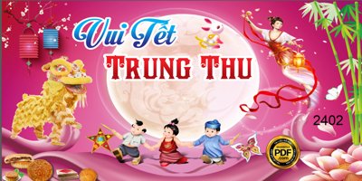 File gốc Market Vui tết trung thu #6 file CorelDRAW (in mica) làm bảng hiệu