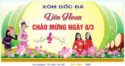 File gốc Market Xóm dốc Đá Liên hoan chào mừng 8/3 file corel (Filetranh.com) Market Xóm dốc Đá Liên hoan chào mừng 8/3 file corel
