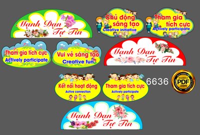 File tranh in mica Market bảng treo trang trí trường mầm non file corel (độ phân giải cao)
