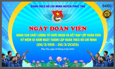 File gốc Market backdrop Ngày Đoàn Viên 26/3/2023 file corel x7 (in lụa) tranh mã đáo
