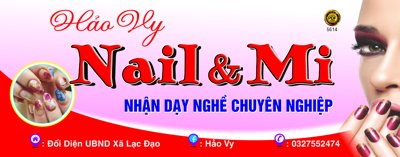 File gốc Market biển Hảo Vy làm móng Nail & Mi file corel (PNG) nền trong suốt