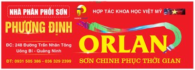 File tranh Market biển Nhà phân phối sơn Orlan file CDR (ảnh gốc) in trần xuyên sáng