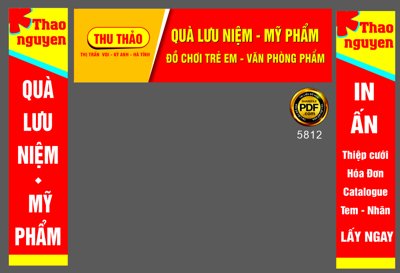 File tranh gốc Market biển Thu Thảo - Quà lưu niệm - mỹ phẩm file corel (bản đẹp) độc quyền