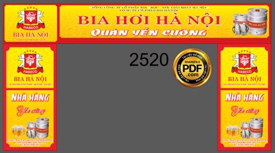 File gốc Market biển vẫy Bia hơi hà nội nhà hàng Yến Cường (trang trí) cho phòng khách