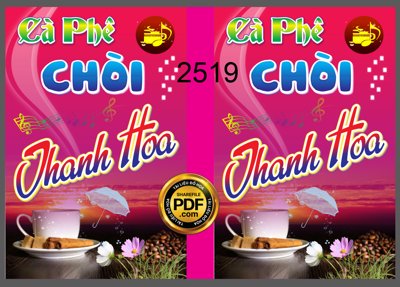 Ảnh gốc Market biển vẫy quán cà phê chòi Thanh Hoa file CDR (siêu chi tiết) để in ấn