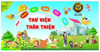 File tranh Market chào mừng các bạn đến với Thư viện thân thiện (file gốc) chuẩn màu in