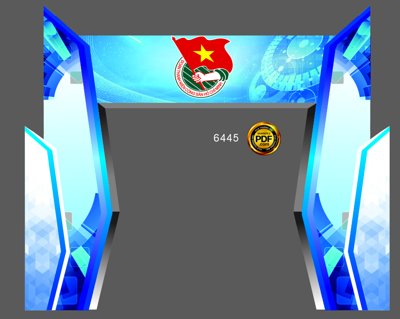 File tranh Market chào mừng kỷ niệm 92 năm ngày thành lập đoàn #8 (bản gốc) trang trí văn phòng