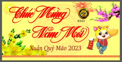 File gốc in tráng gương Market chúc mừng năm mới 2023 #45 file corel chi tiết