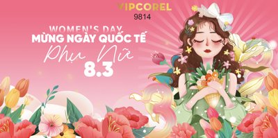 File gốc in ấn Market chúc mừng ngày quốc tế phụ nữ #9 chuẩn màu CMYK