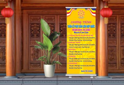 File in trần Market chương trình Luần lễ phật đản file CDR (bản gốc) hoa văn