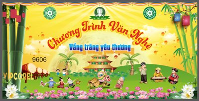 File PSD Market chương trình văn nghệ Vầng Trăng Yêu Thương (bản gốc) độ phân giải cao