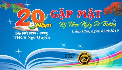 File PSD Market gặp mặt 20 năm ngày ra trường THCS Ngô Quyền (chất lượng in ấn)