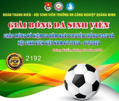 Tải file gốc Market giải bóng đá chào mừng ngày truyền thống HSSV (bản PSD) gốc