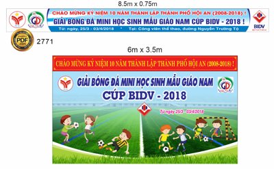 File tranh Market giải bóng đá mini học sinh mẫu giáo nam cup BIDV (bản gốc) treo quán cafe